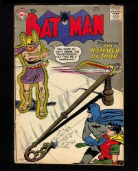 Cover Scan: Batman #127 VG- 3.5 Swan/Kaye Thor Cover! The Hammer of Thor! - Item ID #422886