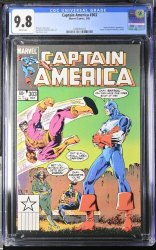 Cover Scan: Captain America #303 CGC NM/M 9.8 Paul Neary Batroc, Machete, and Zaran Cover! - Item ID #423278