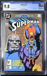 Cover Scan: Superman #3 CGC NM/M 9.8 White Pages Darkseid! The New Gods! - Item ID #423286