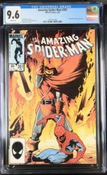 Cover Scan: Amazing Spider-Man #261 CGC NM+ 9.6 White Pages Hobgoblin Charles Vess Cover! - Item ID #424568