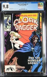 Cover Scan: Cloak and Dagger (1983) #3 CGC NM/M 9.8 White Pages - Item ID #424842