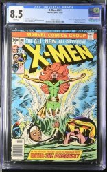 Cover Scan: X-Men #101 CGC VF+ 8.5 White Pages Origin and 1st Appearance of Phoenix!!! - Item ID #424905