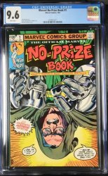 Cover Scan: Marvel No-Prize Book (1982) #1 CGC NM+ 9.6 White Pages Stan Lee! - Item ID #426328