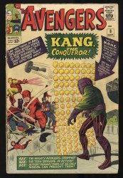 Cover Scan: Avengers #8 GD/VG 3.0 1st Appearance Kang The Conqueror! Jack Kirby Cover! - Item ID #426853