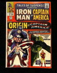 Cover Scan: Tales Of Suspense #63 VG 4.0 Iron Man Origin Captain America! - Item ID #427243