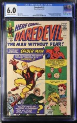 Cover Scan: Daredevil (1964) #1 CGC FN 6.0 Off White to White Origin and 1st Appearance! - Item ID #428491