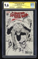 Cover Scan: Amazing Spider-Man #800 CGC NM+ 9.6 SS Signed Romita X4 Remastered Sketch - Item ID #429277