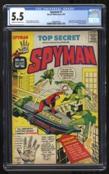 Cover Scan: Spyman #1 CGC FN- 5.5 Cream To Off White - Item ID #429403