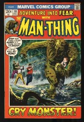 Cover Scan: Fear #10 VF- 7.5 1st Appearance Man-Thing in Title and Origin Retold! - Item ID #431609