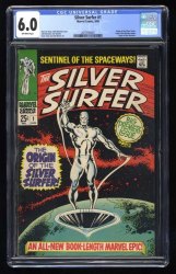 Cover Scan: Silver Surfer (1968) #1 CGC FN 6.0 Origin Issue 1st Solo Title! - Item ID #432447