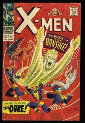 Cover Scan: X-Men #28 FN- 5.5 1st Appearance Banshee! Cyclops!  Ogre!! - Item ID #432454