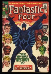 Cover Scan: Fantastic Four #46 VG- 3.5 1st Black Bolt 2nd Inhumans! Jack Kirby! - Item ID #432456