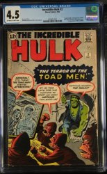 Cover Scan: Incredible Hulk (1962) #2 CGC VG+ 4.5 1st Appearance Green Hulk! - Item ID #433865