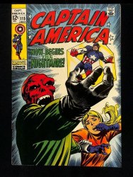 Cover Scan: Captain America #115 VF+ 8.5 Now Begins the Nightmare! Red Skull Cover! - Item ID #434469