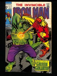 Cover Scan: Iron Man #9 VF- 7.5  Cover by George Tuska! Incredible Hulk! - Item ID #435136