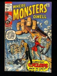 Cover Scan: Where Monsters Dwell #1 VF 8.0 Jack Kirby! Steve Ditko! - Item ID #435347