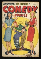 Cover Scan: Comedy Comics #34 GD/VG 3.0 Golden Age! Margie! - Item ID #435577