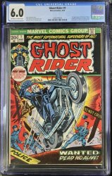 Cover Scan: Ghost Rider (1973) #1 CGC FN 6.0 Off White to White 1st Appearance Son of Satan! - Item ID #436429