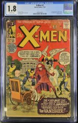 Cover Scan: X-Men #2 CGC GD- 1.8 Off White 1st Appearance Vanisher! 2nd Appearance X-Men! - Item ID #436435