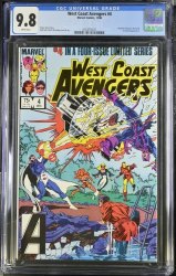 Cover Scan: West Coast Avengers #4 CGC NM/M 9.8 White Pages - Item ID #437208