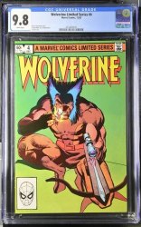 Cover Scan: Wolverine (1982) #4 CGC NM/M 9.8 White Pages Limited Series Frank Miller! - Item ID #437900