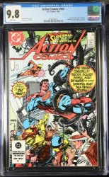 Cover Scan: Action Comics #552 CGC NM/M 9.8 White Pages - Item ID #439323