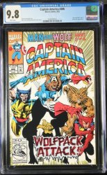 Cover Scan: Captain America #406 CGC NM/M 9.8 White Pages Wolverine Appearance! - Item ID #439334