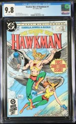 Cover Scan: The Shadow of War: Hawkman (1985) #1 CGC NM/M 9.8 White Pages - Item ID #439905