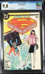 Cover Scan: Man of Steel #2 CGC NM/M 9.8 White Pages Superman Appearance! - Item ID #439909