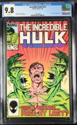 Cover Scan: Incredible Hulk (1962) #315 CGC NM/M 9.8 White Pages App. by Doc Samson! - Item ID #439949