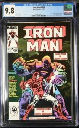 Cover Scan: Iron Man #200 CGC NM/M 9.8 White Pages - Item ID #439963