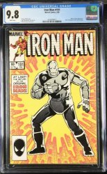 Cover Scan: Iron Man #191 CGC NM/M 9.8 White Pages - Item ID #439965