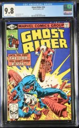 Cover Scan: Ghost Rider (1973) #54 CGC NM/M 9.8 White Pages - Item ID #440147