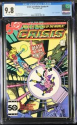 Cover Scan: Crisis on Infinite Earths #4 CGC NM/M 9.8 White Pages - Item ID #440151