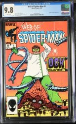 Cover Scan: Web of Spider-Man #5 CGC NM/M 9.8 White Pages Doctor Octopus Appearance! - Item ID #440154