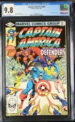 Cover Scan: Captain America #268 CGC NM/M 9.8 White Pages Defenders! - Item ID #440158