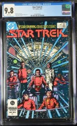 Cover Scan: Star Trek (1984) #1 CGC NM/M 9.8 White Pages - Item ID #440163