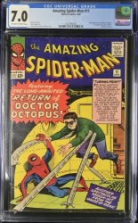 Cover Scan: Amazing Spider-Man #11 CGC FN/VF 7.0 Doctor Octopus Appearance!! - Item ID #440716