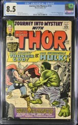 Cover Scan: Journey Into Mystery #112 CGC VF+ 8.5 Thor vs Hulk! Origin of Loki! - Item ID #440731