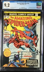 Cover Scan: Amazing Spider-Man #134 CGC NM- 9.2 White Pages 1st Full Appearance Tarantula! - Item ID #440911