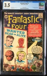 Cover Scan: Fantastic Four #7 CGC VG- 3.5 1st Appearance of Kurrgo! UFO Cover! - Item ID #440918