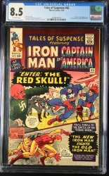 Cover Scan: Tales Of Suspense #65 CGC VF+ 8.5 Off White 1st Appearance SA Red Skull! - Item ID #440928