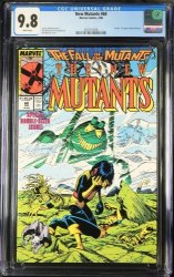 Cover Scan: New Mutants #60 CGC NM/M 9.8 White Pages Death of Cypher! - Item ID #442911