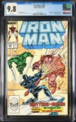 Cover Scan: Iron Man #229 CGC NM/M 9.8 White Pages - Item ID #442914