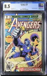 Cover Scan: Avengers #184 CGC VF+ 8.5 Absorbing Man! Falcon Joins the Avengers! - Item ID #442985