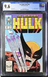 Cover Scan: Incredible Hulk #340 CGC NM+ 9.6 White Pages Todd McFarlane Classic Cover! - Item ID #442998