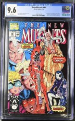 Cover Scan: New Mutants #98 CGC NM+ 9.6 White Pages 1st Appearance Deadpool!  - Item ID #442999