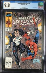 Cover Scan: Amazing Spider-Man #330 CGC NM/M 9.8 Off White to White Punisher! - Item ID #443040