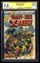 Cover Scan: Giant-Size X-Men #1 CGC VF- 7.5 SS Signed Stan Lee! - Item ID #443799