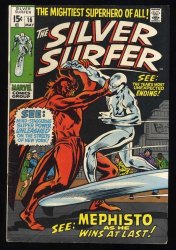 Cover Scan: Silver Surfer #16 FN+ 6.5 Vs Mephisto! Nick Fury! - Item ID #444457